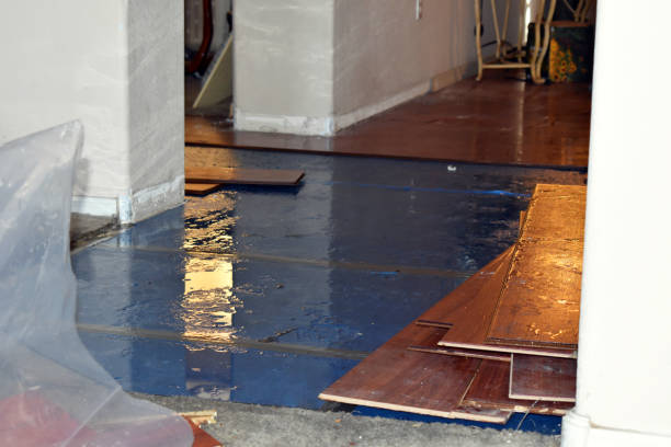 Professional Flood Cleanup technician working in Oakhurst, OK